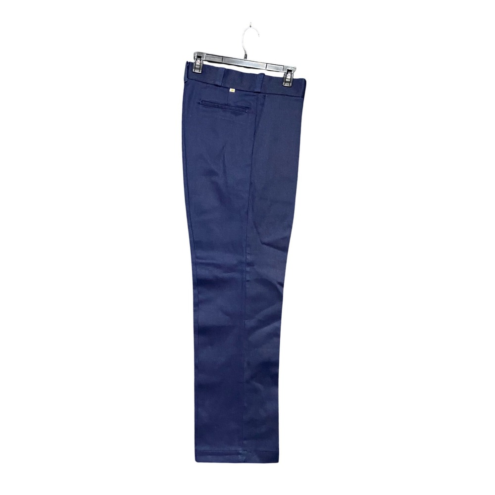 VTG BIG MAC Permanent Press Mens Navy Blue Work Pants JCPenney‎ Size 34x32 READ